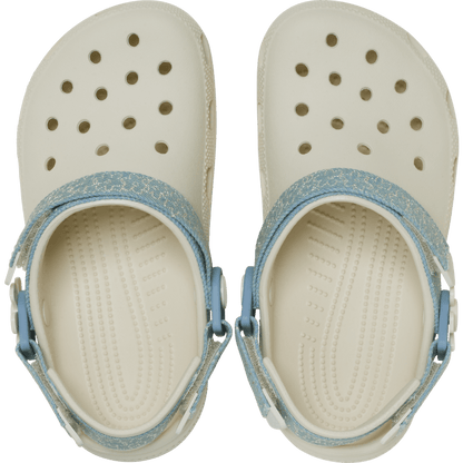 Kids’ Classic Denim Flower Adjustable Backstrap Clog | Crocs Essential