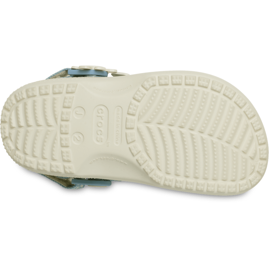Kids’ Classic Denim Flower Adjustable Backstrap Clog | Crocs Essential
