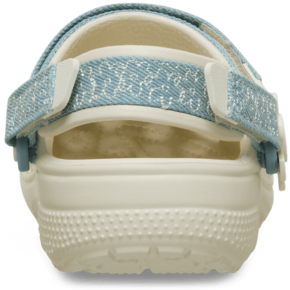 Kids’ Classic Denim Flower Adjustable Backstrap Clog | Crocs Essential