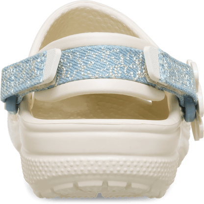 Toddler Classic Denim Flower Adjustable Backstrap Clog | Crocs Recommended
