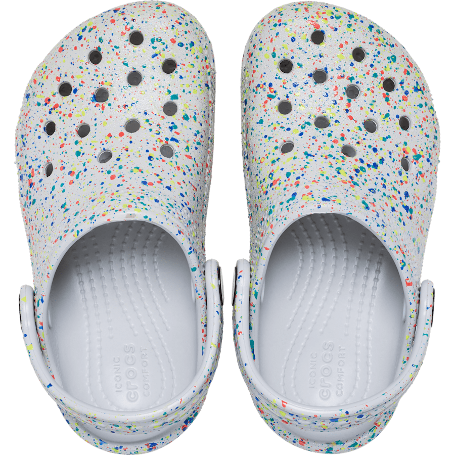 Toddler Classic Glow Paint Splatter Clog | Crocs Value