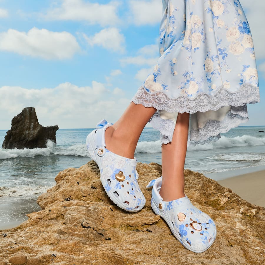 LoveShackFancy Blue Classic Clog | Crocs Essential