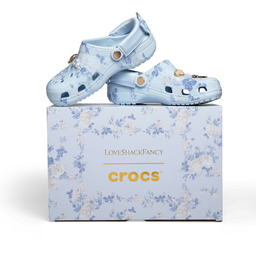 LoveShackFancy Blue Classic Clog | Crocs Essential