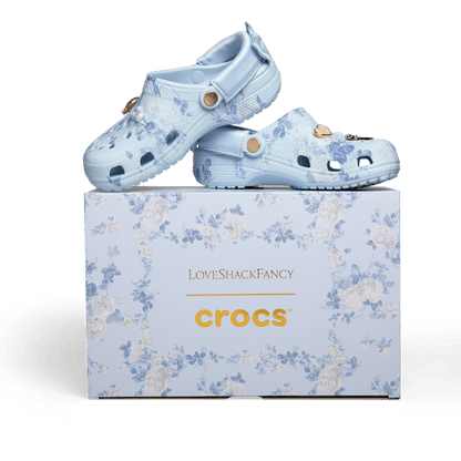 LoveShackFancy Blue Classic Clog | Crocs Essential