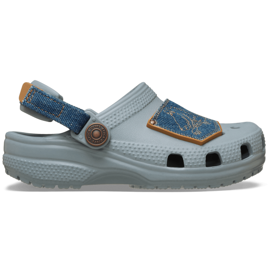 Toddler Classic Denim Adjustable Backstrap Clog | Crocs Premium