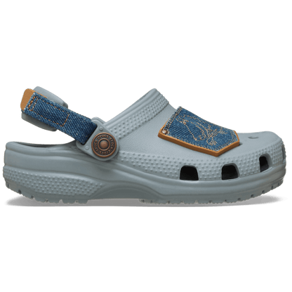 Toddler Classic Denim Adjustable Backstrap Clog | Crocs Premium