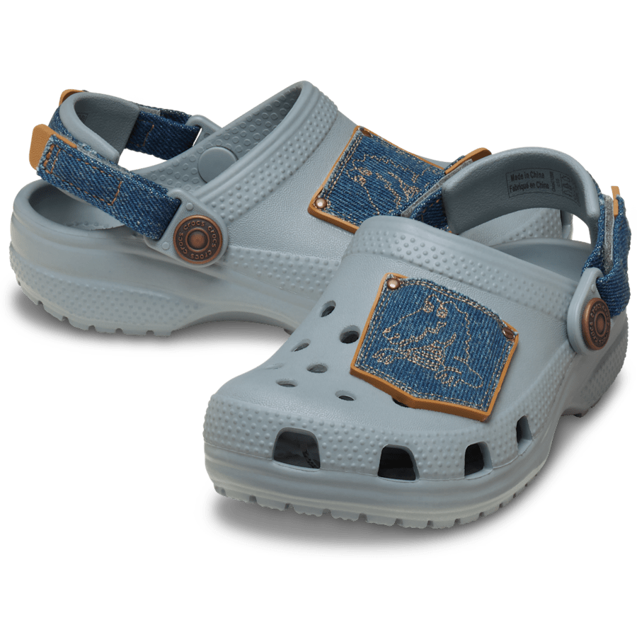 Toddler Classic Denim Adjustable Backstrap Clog | Crocs Premium