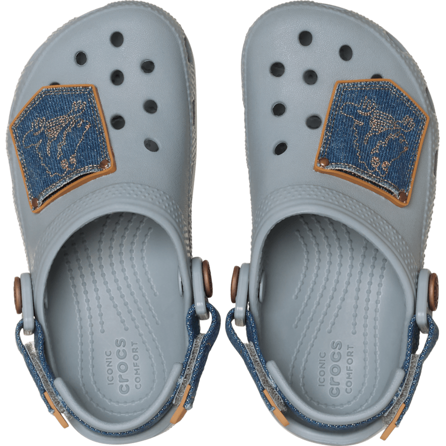 Toddler Classic Denim Adjustable Backstrap Clog | Crocs Premium