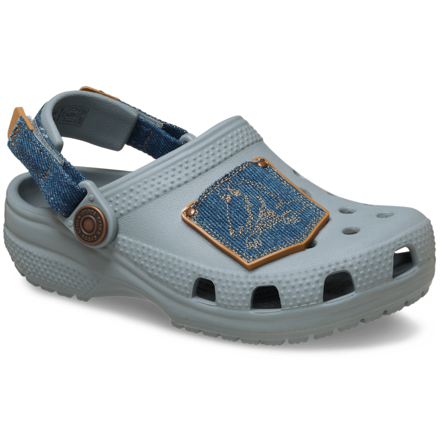 Toddler Classic Denim Adjustable Backstrap Clog | Crocs Premium