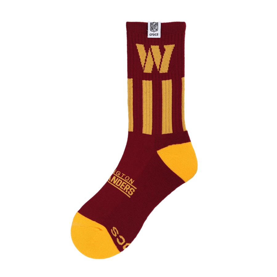 NFL Washington Commanders Crocs Socks | Crocs Deals