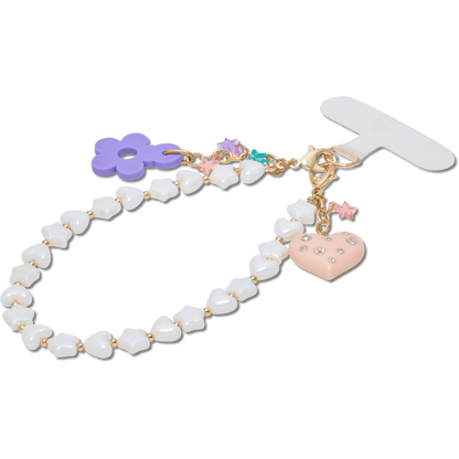 Beaded Heart Flower Phone Wristlet | Crocs Signature