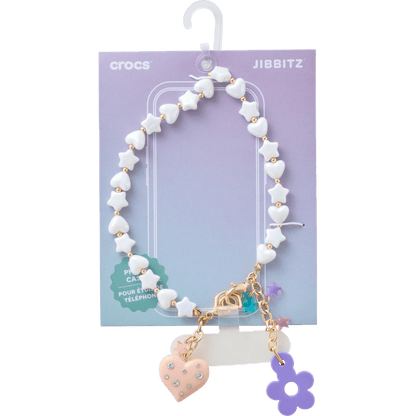 Beaded Heart Flower Phone Wristlet | Crocs Signature