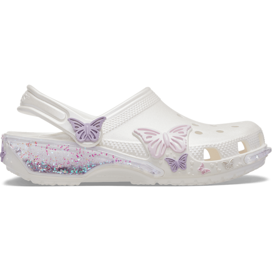 Toddler Classic Butterfly Sparkle Shaker Clog | Crocs Exclusive