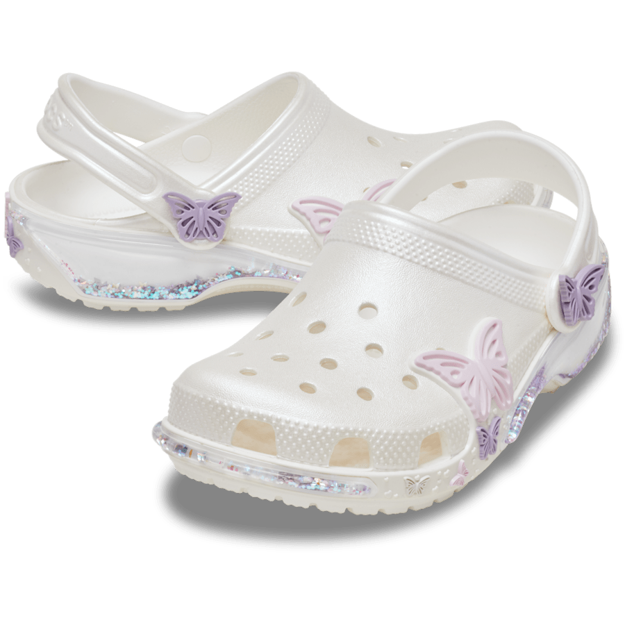 Toddler Classic Butterfly Sparkle Shaker Clog | Crocs Exclusive