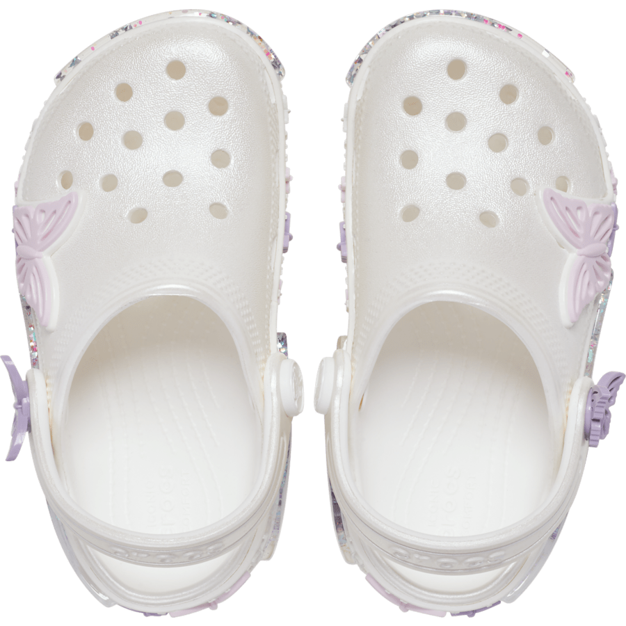 Toddler Classic Butterfly Sparkle Shaker Clog | Crocs Exclusive