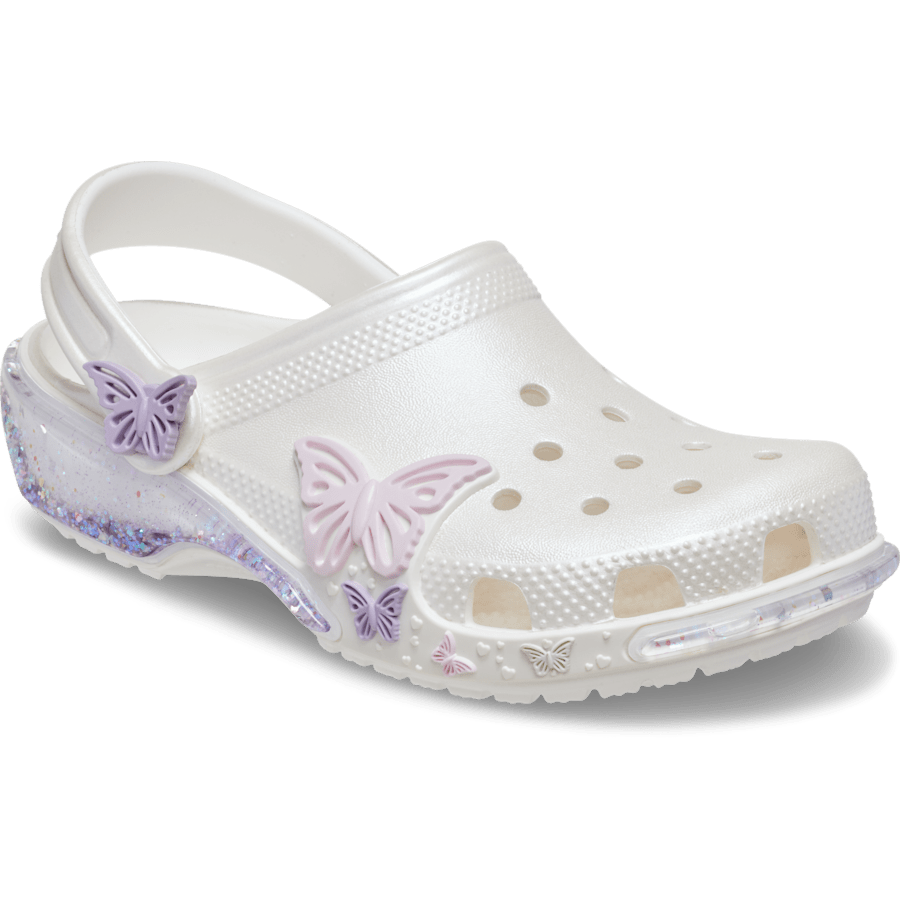Toddler Classic Butterfly Sparkle Shaker Clog | Crocs Exclusive