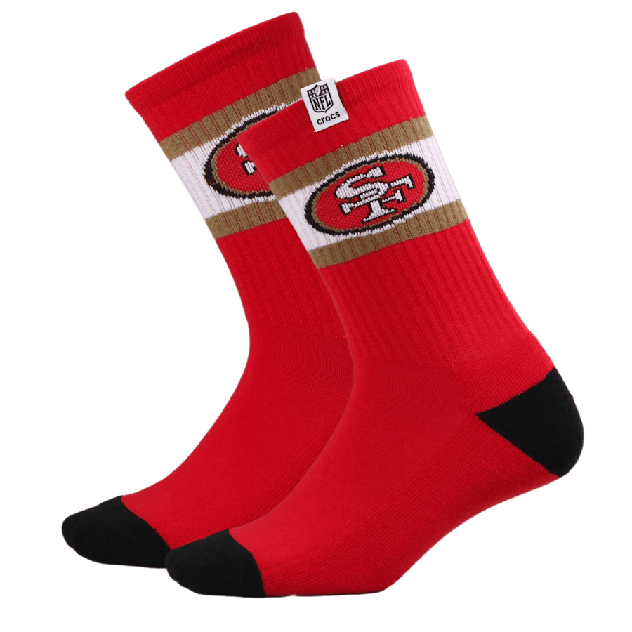 NFL San Francisco 49ers Crocs Socks | Crocs Discount